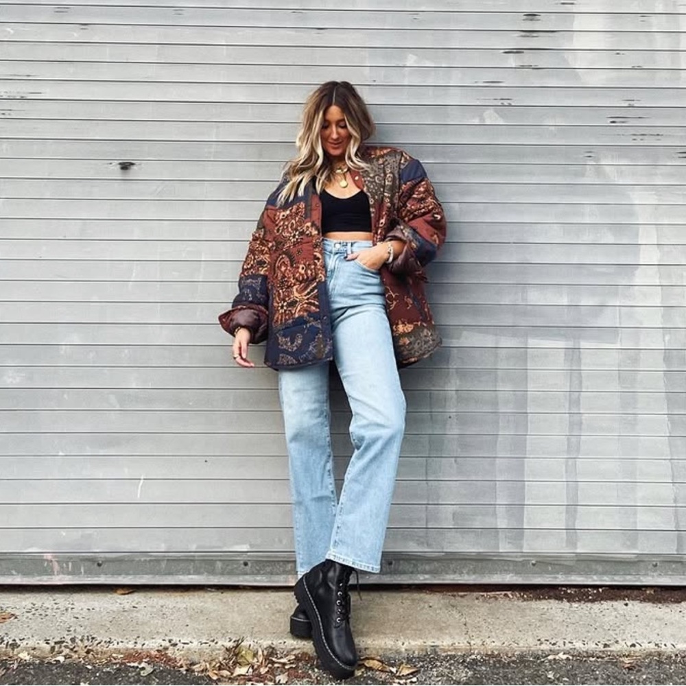 Urban Outfitters BDG Pattern Quilted Shirt Jacket
